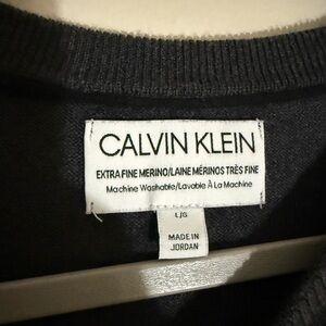 Calvin Klein Men's Charcoal Crewneck Sweater